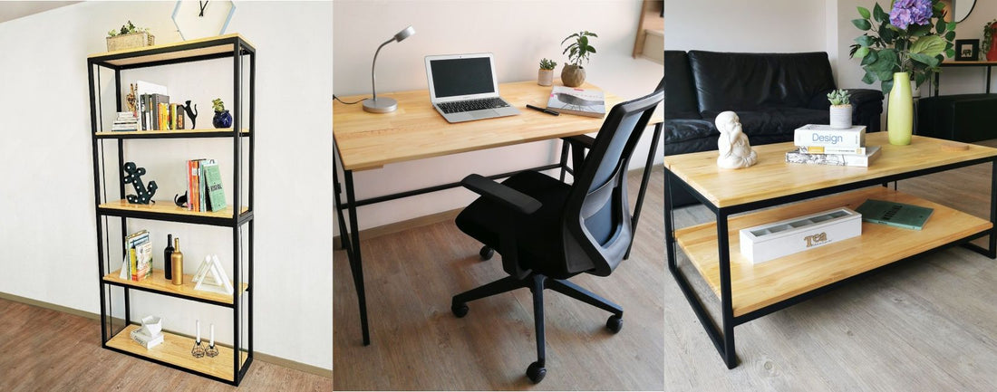 Decoración con Muebles de Metal y Madera