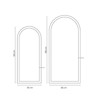 Espejo Decorativo con Arco - ROMA PINO