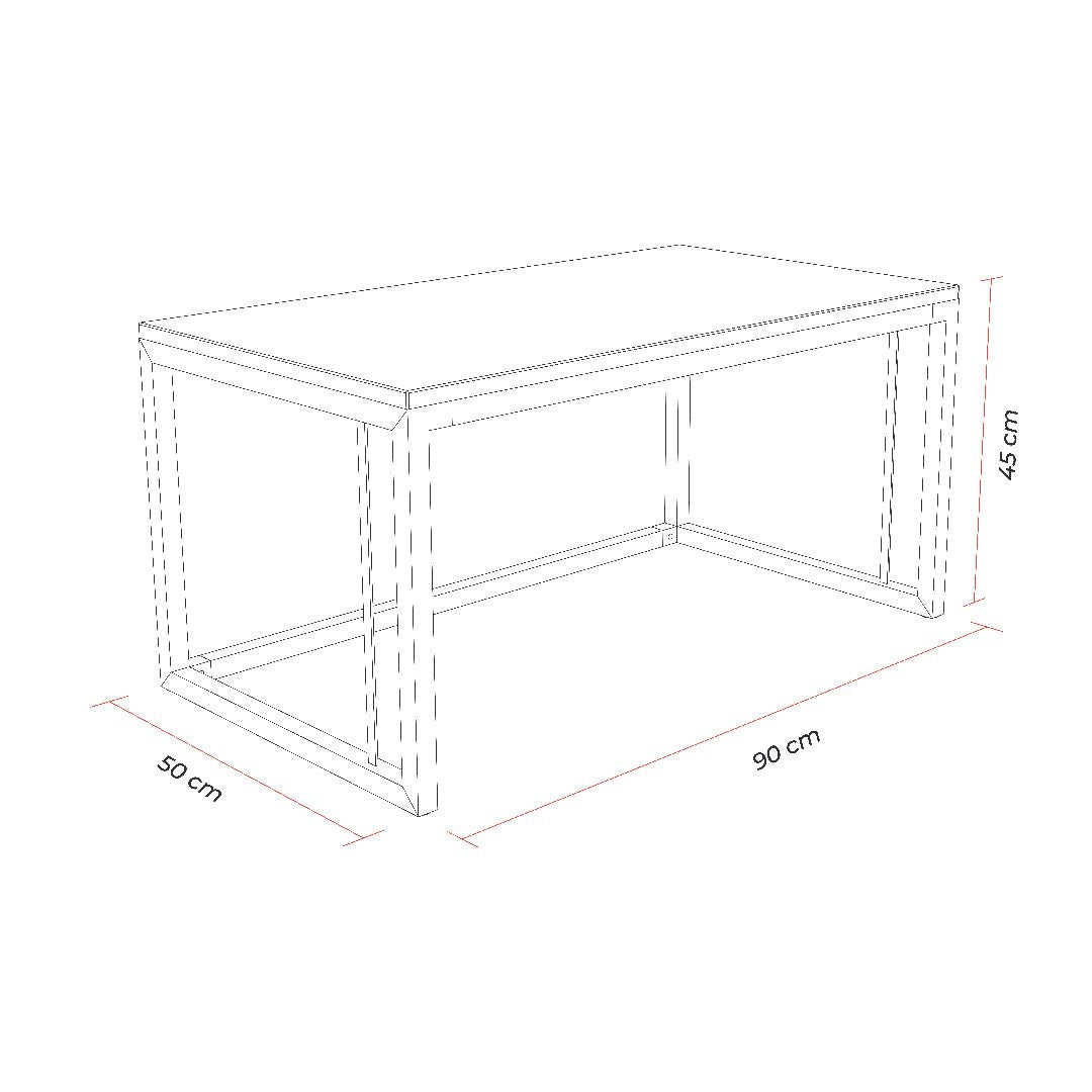 Mesa de Centro Rectangular Moderna - ESSEN