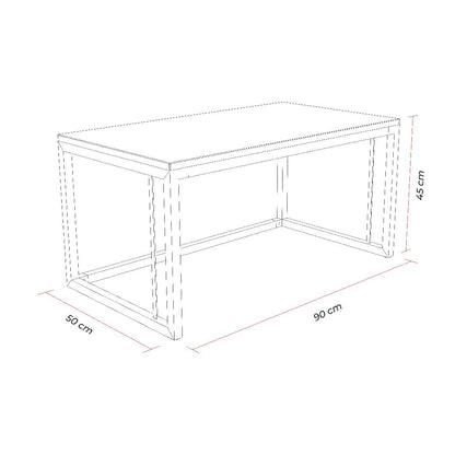Mesa de Centro Rectangular Moderna - ESSEN