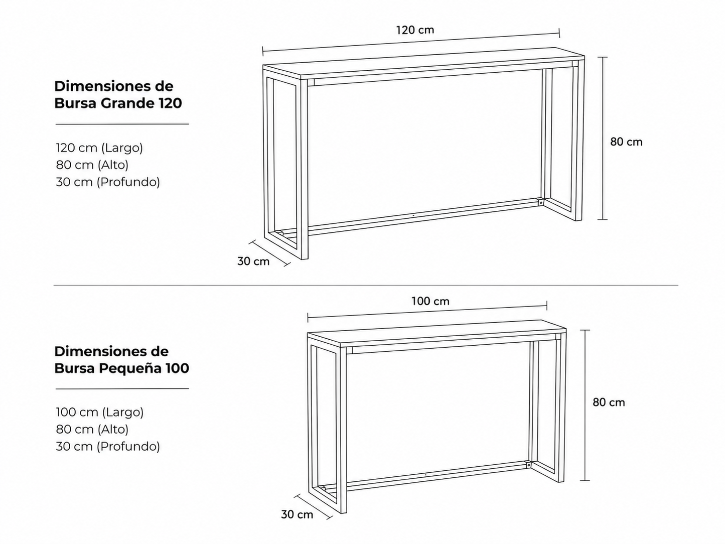 Mueble Recibidor Consola de Entrada Moderna - BURSA