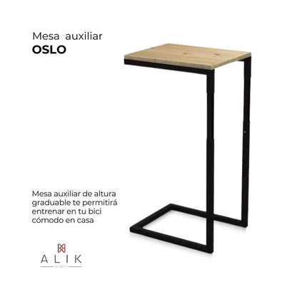 Mesa Auxiliar Cuadrada con Altura Graduable para Bicicleta - OSLO